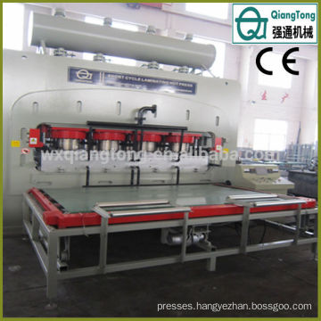 Short Cycle MDF Decorative Panel Wood Machine Hot Press